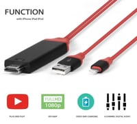 كيبل بين الايفون وشاشة التلفزيون يدعم الايفون 11