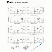 مجموعة مساطر محاذاة حردة الرقبة
