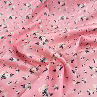 قماش فسكوز وردي ناعم