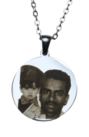 تعليقة سيارة - فضية دائرية - حجم كبير - تصميم خاص