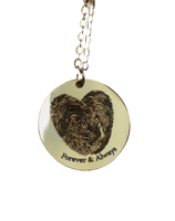 Fingerprints Heart Necklace