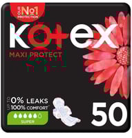 كوتكس حفايض نسائية كبيرة بالأجنحة 50 قطعة