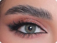 عدسات ثري دي كلرز زينة شهرية لون اخضر