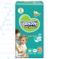 حفاضات بيبي جوي مقاس 6 عدد 6+1 قطعة