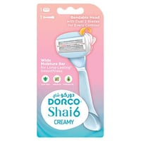 دوركو شاي 6 ماكينة حلاقة كريمية للنساء 1 قطعة