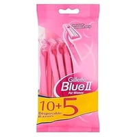 جيليت بلو 2 ماكينات حلاقة نسائيه كيس 10+5 مجانا