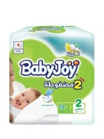 حفاضات بيبي جوي مقاس 2 عدد 12+3 قطعة