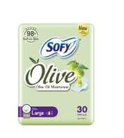 فوط صحية من سوفي بزيت الزيتون 30 قطعة