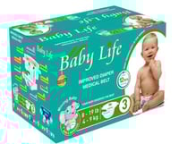 حفاضات بيبي لايف كلوت مقاس 3 بوكس 96 قطعة