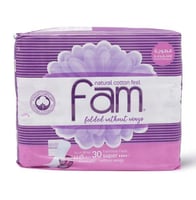 فوط صحية نسائية من فام كبير بدون اجنحة 30 قطعة
