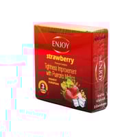 انجوى واقى ذكرى 3 قطع فراولة