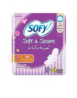 فوط صحية من سوفي كبير رفيعة 30+6 قطعة
