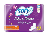 فوط صحية من سوفي كبير بالاجنحة 50 قطعة