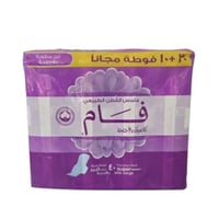 فوط صحية نسائية من فام سميكة بالاجنحة 30+10 قطعة