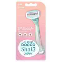 دوركو شاي 3 ماكينة حلاقة صغيرة كريمية للنساء 1 قطع...