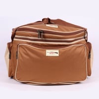 شنطة عزبة كبير دائرية قماش بوليستر رملي