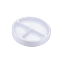 صحون بلاستيك دائرية مقسمة