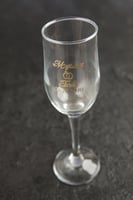 كاسات زجاج عصير للعروسين