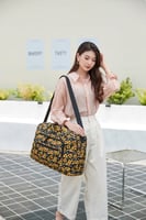 بوش بيزلي - شنطة سفر صغيرة نسائية اصفر واسود