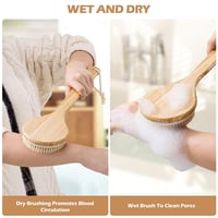 بروفشنال - ليفة استحمام بحامل خشبي طويل