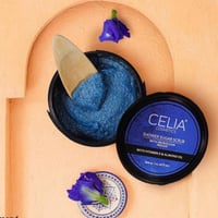 سيليا مقشر السكر الرغوي بالنيلة الزرقاء