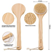 بروفشنال - ليفة استحمام بحامل خشبي طويل