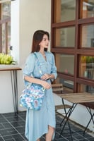 بوش بيزلي - شنطة كروس نسائية سماوي