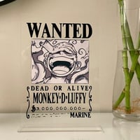 لوح WANTED - LUFFY!!☠️