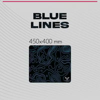 Tecsh Mouse Pad - Blue Lines XL
