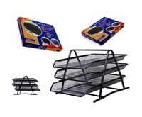 سله معاملات ٣ دور شبك حديداسود (حافظة اوراق )