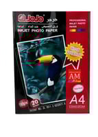 ورق جوجولماع جهتين مقوي 180 جرام ربطة ٢٠ ورقه