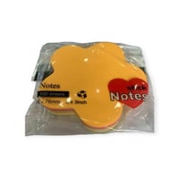 ورق ملاحظات ملون شكل ورده