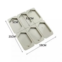 قالب سلكون ميداليات رصاصي 21*19