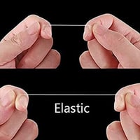 خيط مطاط اساور شفاف الطول 100 يارد سماكه 0.8 خيوط...