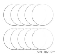 اكريلك شفاف 10 سم عدد 12 حبه