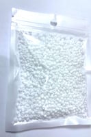 خرز ملون 8 ملي ابيض مطفي صغير