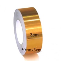 شريط ديكور ذهبي لاصق 50mx3cm