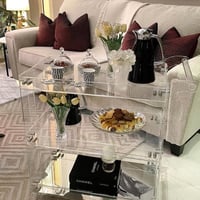 عربه تقديم ضيافه اكريلك سماكه 6 ملي