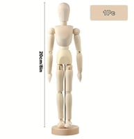 مجسم خشبي للرسم والأعمال اليدوية، مفصلية مع حامل،خ...