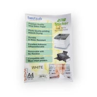 ورق فينيل طباعة استكر ابيض ربطة 20 ورقة