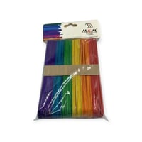 اعواد خشبية ملونة 50 عود