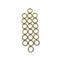 حلقات دئريه ذهبي عدد 20 حبه مقاس 14 مل