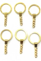 حلقات ميداليات ذهبي مع سلسال 6حبه