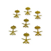 ميداليات تعليق سيفين ونخله ذهبي 7حبه