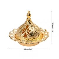 صحن مبخره مع غطاء ذهبي