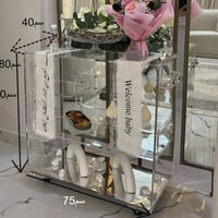 ترولي عربة ضيافه اكريلك سماكه 10 ملي