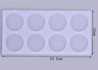 قالب سلكون مقاس الدئره 5سم 8دئره 23.5*12سم