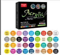 اقلام اكريلك عالي الجوده 36 لون