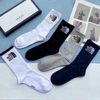 Gucci socks | طقم جوارب غوتشي متوسطة من 5 قطع