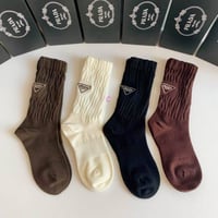 Prada socks | طقم جوارب برادا متوسطة من 5 قطع